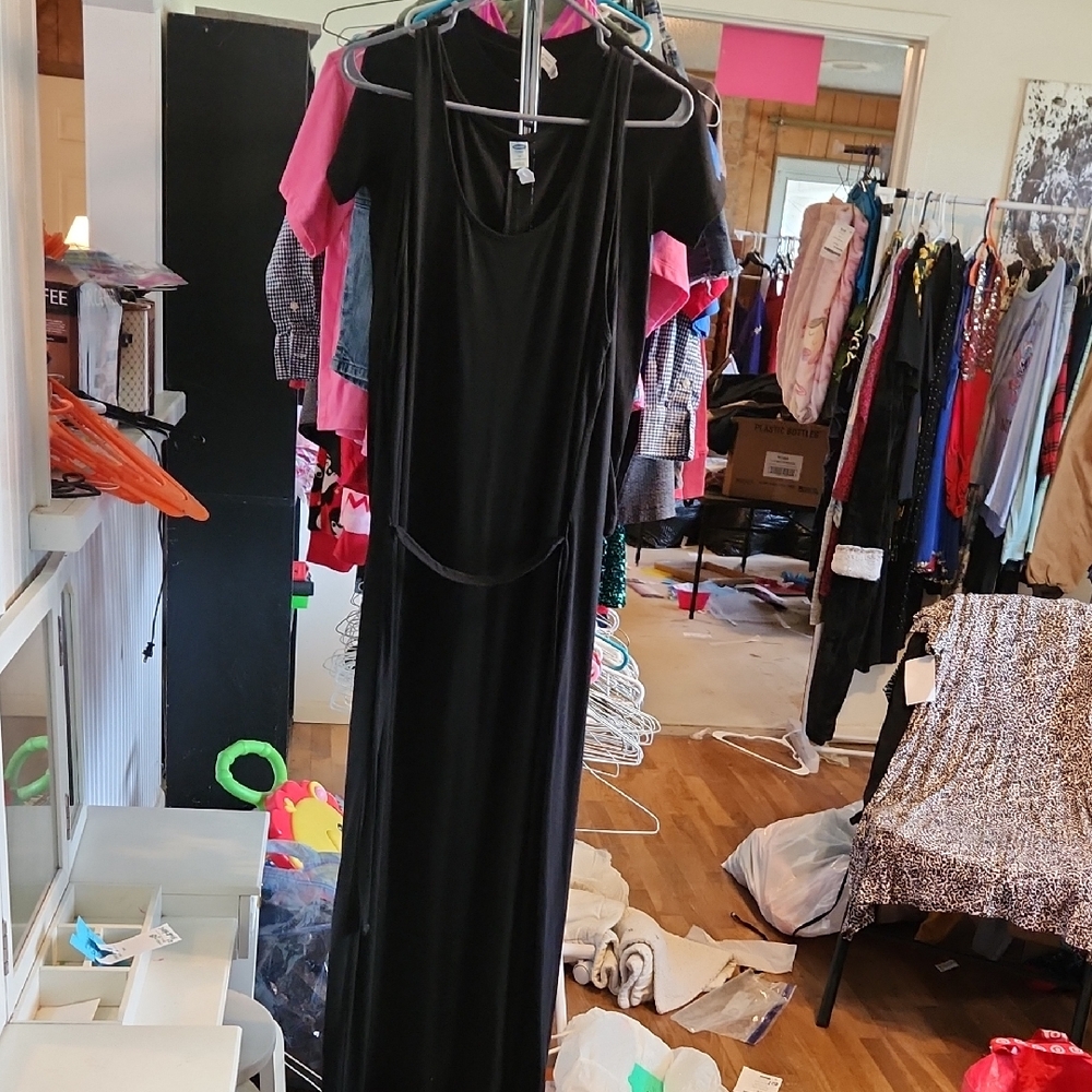 Elegant Black Maxi Dress 2x